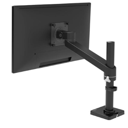 Ergotron NX - Kit montaggio (asta, pivot, base, gruppo braccetto, hardware di collegamento) - per Monitor - nero opaco - dimensione schermo: fino a 34" - montabile su desk